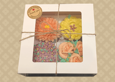 4 Cupcakes Box